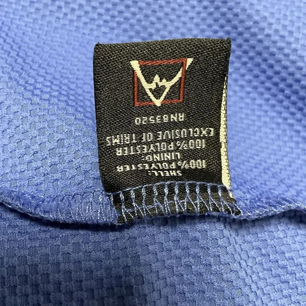 Avalanche Weather Shield Hooded Zip Front Jacket Water Resistant‎ Teal Sz L Blue